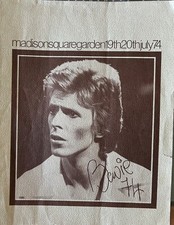 1974David Bowie DIAMOND DOGS TOUR MADISON SQUARE GARDEN CONCERT PROGRAM
