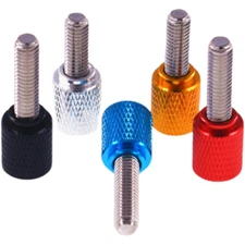 M4 Thumb Screws Flat Head Aluminum Alloy Hand Grip Knob Bolts 5mm-100mm Length