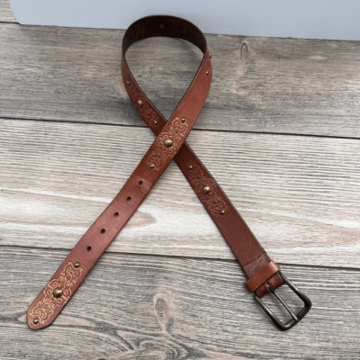 Nine west vintage Riveted Embossed genuine leather Western  display picture 1