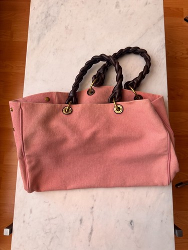 Bottega Veneta Pink Canvas Tote Bag – Used, Great Condition