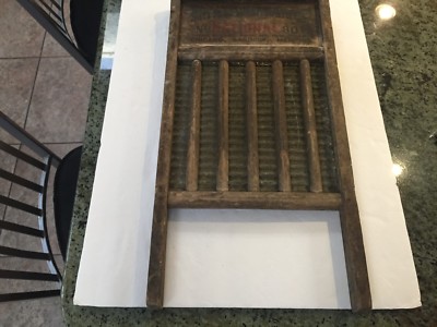 Antique Washboard ~ National washboard 801 ~ Good Graphics