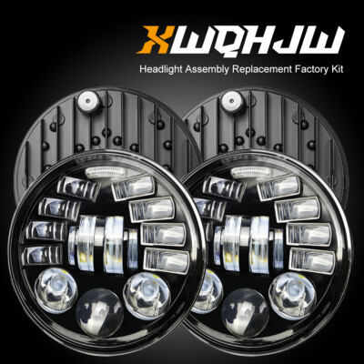 4pcs 5.75'' 5-3/4'' LED Projector Headlights H5001 H5006 For Plymout Fury Pontiac