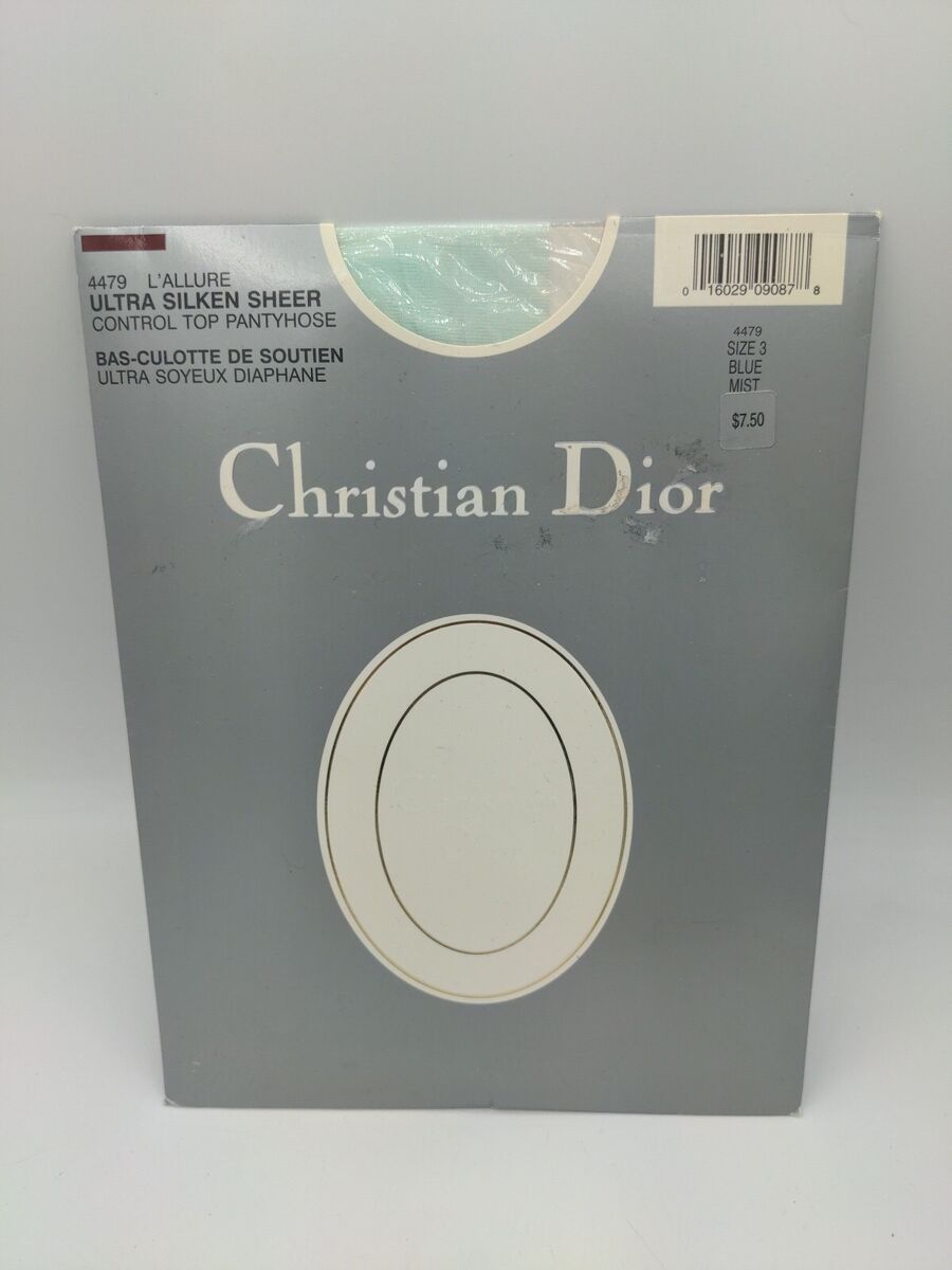 Christian Dior L'allure 4479 Sz 3 Blue Mist tights New Old Christian Dior L'allure 4479 Sz 3 Blue Mist tights New Old
