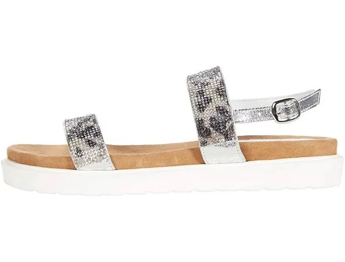 NIB women’s Very Volatile Hotness White leopard print W/crystals sandals size 7 - Image 3 of 4