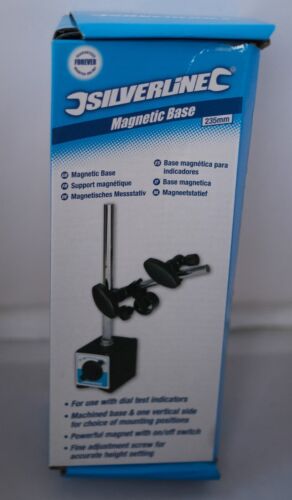 Silverline Magnetic Base - 235mm - new - For use with dial test indicators - Photo 1/2