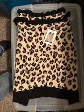 Cheetah Print Dog Sweater size medium. 