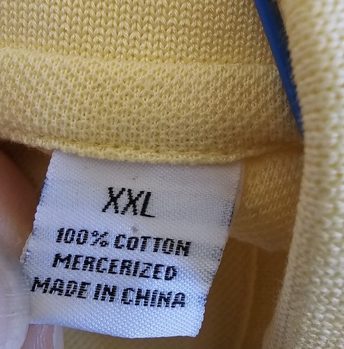 Oxford Golf Buzz Off Insect Shield Long Sleeve POLO SHIRT XXL Yellow NWOT - Picture 4 of 8