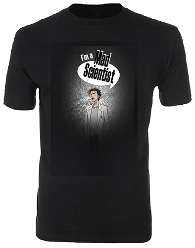 Legit Steins Gate Okabe - Я безумный ученый аутентичная аниме-футболка 25042 4990₽