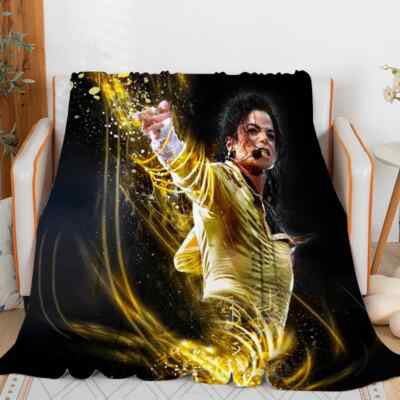3D Michael Jackson Flanelldecke Sofa Decke Schlafzimmer Schlafdecke Geschenk DF