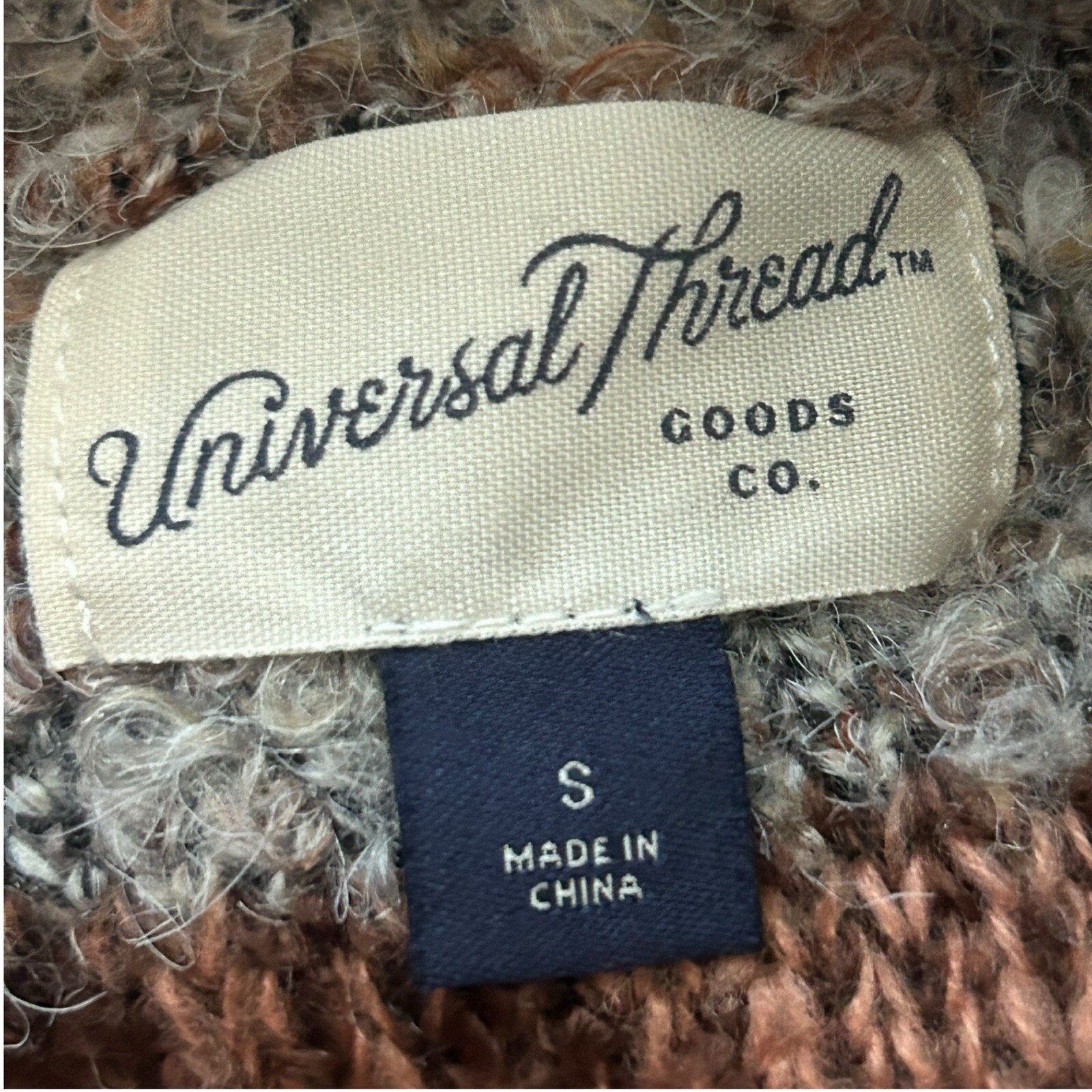 Universal Thread Small Brown Striped Fuzzy Tunic … - image 6
