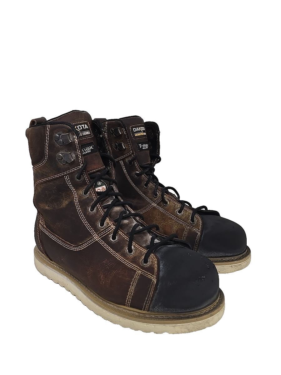 DAKOTA Men\'s 8\'\' 523 Steel Toe Steel Plate Ironworker Work Boots Brown Size 11M Dakota WorkPro Series Men main image 2