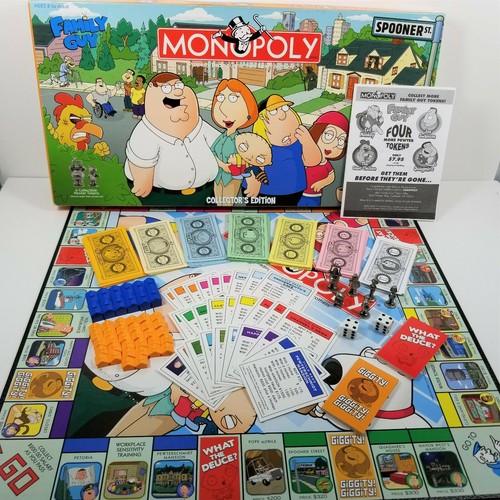 Family Guy Monopoly Game Collector's Edition with Exclusive Tokens - 2006 - Picture 3 of 8
