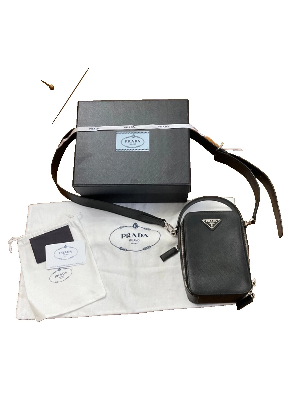 PRADA Black Crossbody Bags for Men