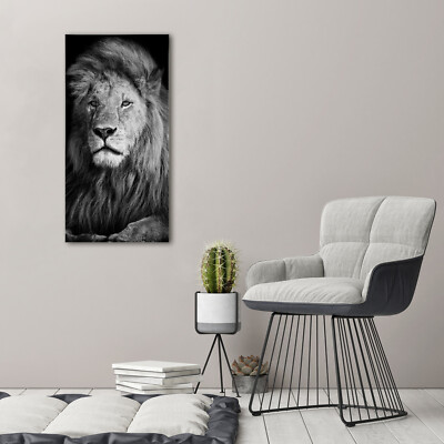 Tulup Tableau Sur Toile Image Imprimé 50x100cm - Portrait d'un lion