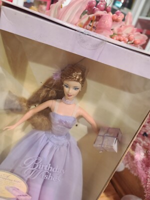 キャラクターグッズ Birthday Wishes Barbie Purple dress Birthday Wishes Barbie Doll Purple Dress Silver Label 2003