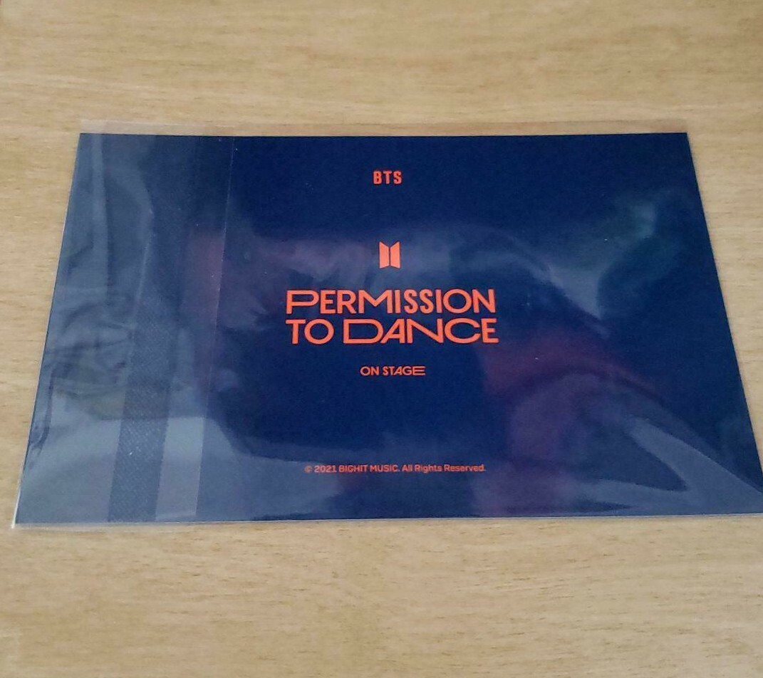 BTS PERMISSION TO DANCE PTD Folding umbrella Official Photo card