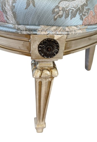 ENC-1172:Pair - 1950s Maison Jansen Inspired Asymmetric Boudoir or Parlor Chairs - Picture 15 of 18