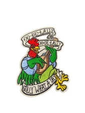 Alan A Dale Rooster Robin Hood Patch, Iron On/Sew On