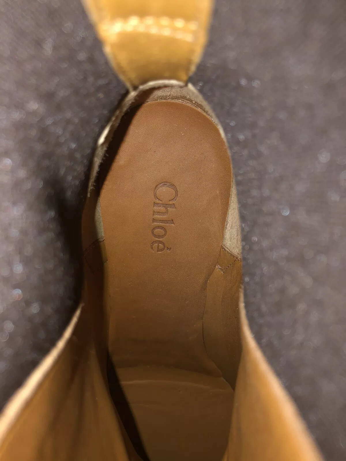 CHLOÉ Mustard Gold Leather Womens Stiletto Ankle Boots Shoes Size 5 BNWT RRP£890 image 10