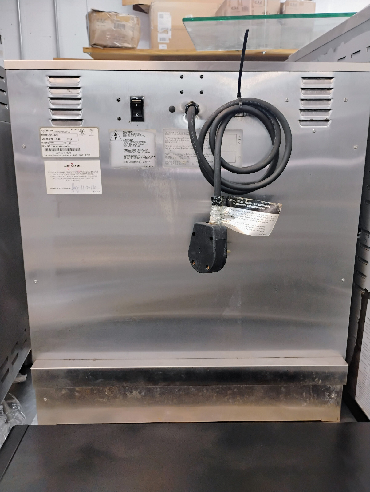 767-SK/III ALTO SHAAM USED SMOKER FREIGHT 485.00