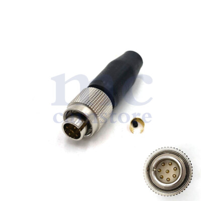 Hirose MXR-8P-8P Hirose 8 pin Male Plug Push Pull Connector for Sony RCP EX3 BVP