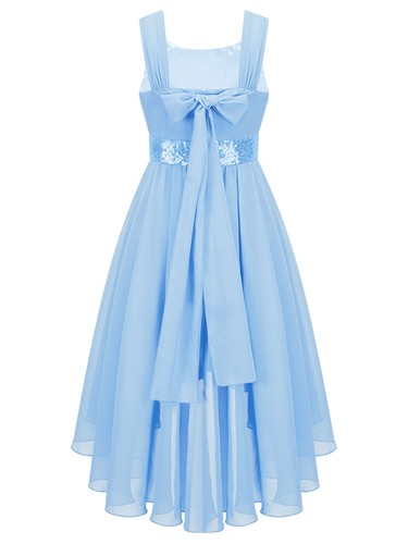 DE Mädchen Glitzer Festkleid Blumenmädchenkleider Prinzessin Kleider Partykleid - Bild 24 von 76