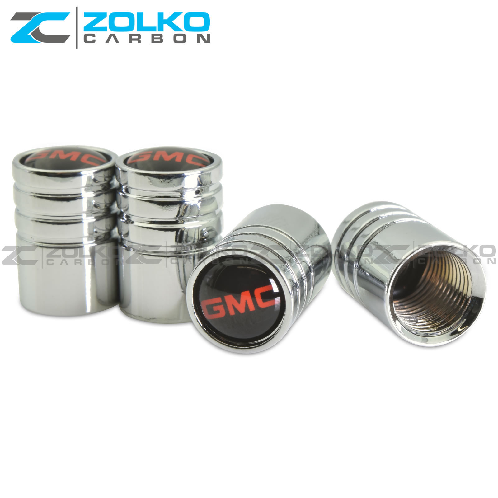 GMC VALVE STEM CAPS WHEEL TIRE CHROME US SELLER VE57 eBay