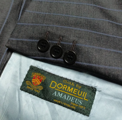 Vintage bespoke Mangas made to measure cloth Dormeuil Amadeus classic blazer 40R