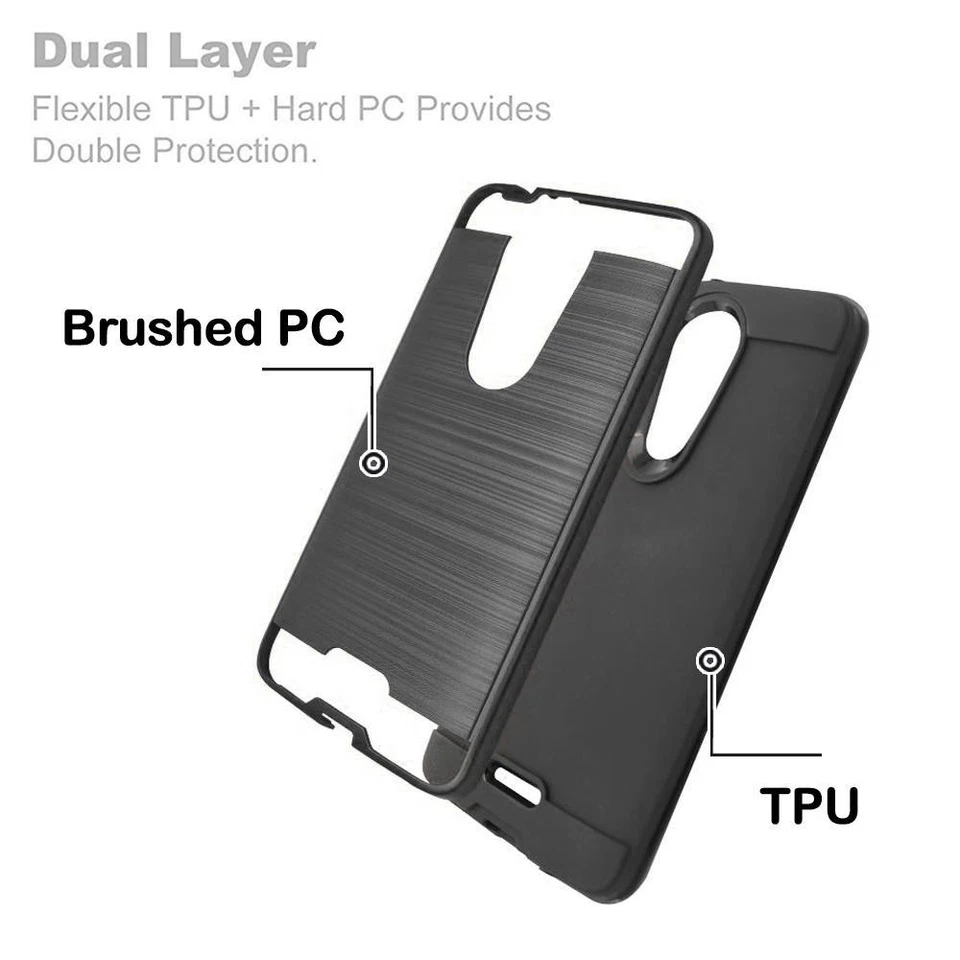 Жесткий металлический матовый ударопрочный прочный термополиуретановый чехол для Coolpad RevvL Plus - Изображение 4 из 4