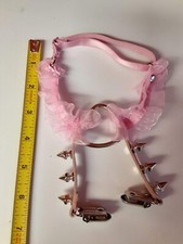 Adjustable Lace Heart-Shaped Thigh Garter w/Anti-Slip Clasps, Elastic Leg Garter