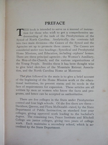 1927 Selten, wenn Sie diese Dinge wissen: Presbyterianische Aufgabe in North Carolina von Kapuze - Bild 8 von 11