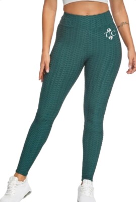 Women's Textured Leggings Honeycomb XS-XL High Waist 