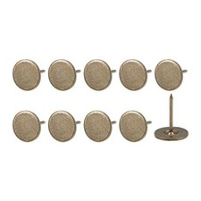 Upholstery Nail Tacks 16x20x1.4mm 40Pcs Iron Flat Head Push Pins - for House ...