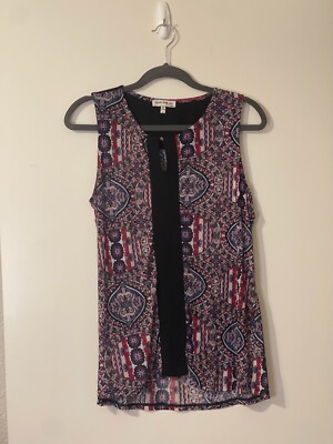 Colorful mandala pattern Sheer tank top