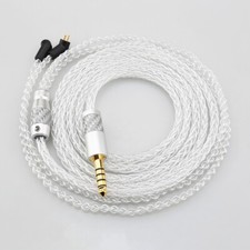 8 Cores Pure Silver Cable Audio Earphone Cable for ETYMOTIC ER4P ER4B ER4S ER4PT