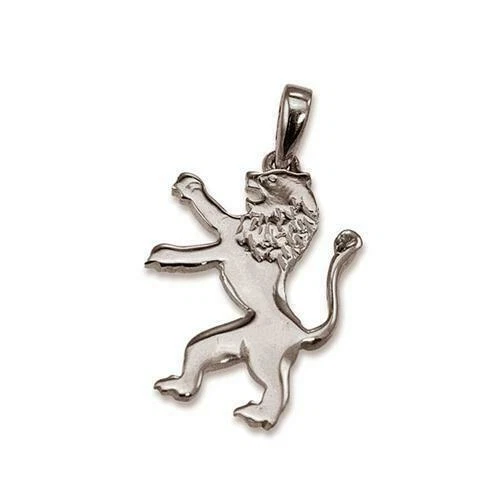 Lion of Judah Pendant 14k White Gold Small Tribe of Judah Jewish