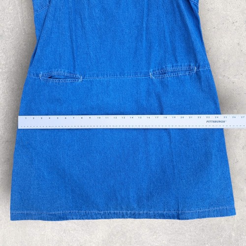 Abito maglione vintage TY denim donna XL 1X bavaglino jeans NUOVO Cottagecore anni '90 - Foto 13 di 14