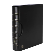 Lighthouse Black Classic 3-Ring Binder with Slipcase Storage for Coins & Stamps