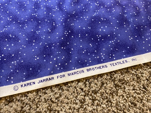 3 1/2 Yards Cotton Quilt Fabric Marcus Brothers Karen Jarrar Celestial Stars - Picture 2 of 3