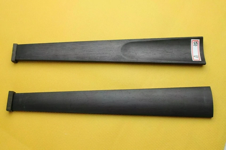 10 PCs Quality Violin Fingerboard 4/4 Ebony Natural Color Violin Parts - Image 3 of 4