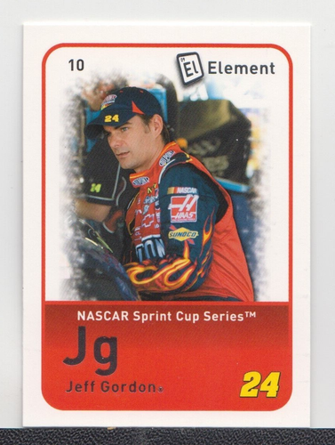 JEFF GORDON : 2009 - WHEELS ELEMENT  NSCS - CARD No. # 10 - Picture 1 of 2