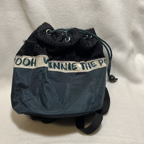 Vintage Disney Pooh Bucket Bag Mini Backpack Drawstring Pooh Festival 90s - Picture 5 of 13