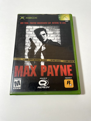 Max Payne-Rockstar/Remedy - CIB Complete with Manual Microsoft Xbox - Excellent!
