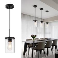 Pendant Light, Pendant Lights Kitchen Island with Clear Glass Shade 2pack set