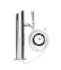 True Draft Beer Tower 3" Column 1 Faucet Angled Top SKU 980017 New in Box