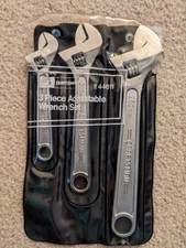 Craftsman Adjustable Wrench 3 Piece Set: 6" 8" 10" 44602, 44603, 44604. BF Japan