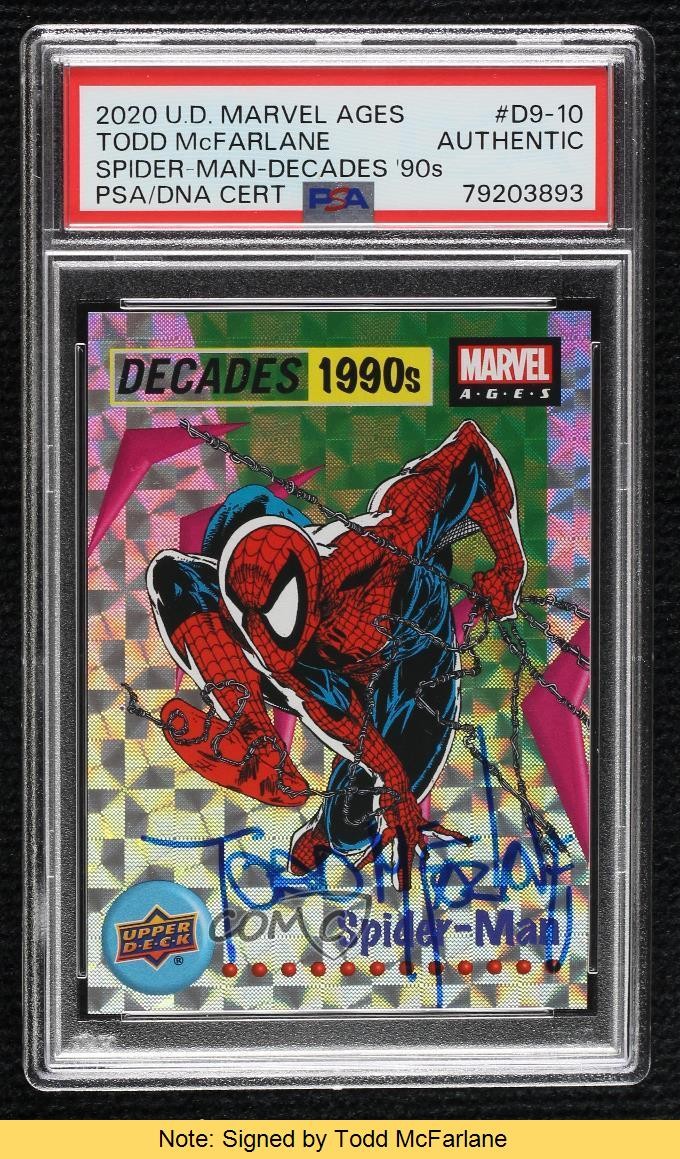 PSA/DNA 2020 Marvel Ages Spider-Man PSA/DNA Authentic Card & Auto READ 16b5 view 1