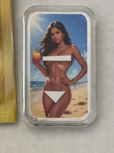 Bullion Baddies NAUGHTY 1oz .999 Silver Solar Sienna