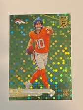 Bo Nix 2024 Elite Green Disco Rookie Card, Broncos. rookie card picture