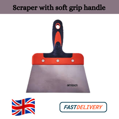 Amtech 7'' Schaber mit Soft Grip Griff